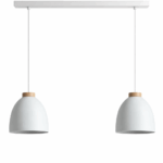 COLGANTE SKANDI 2 luces blanco